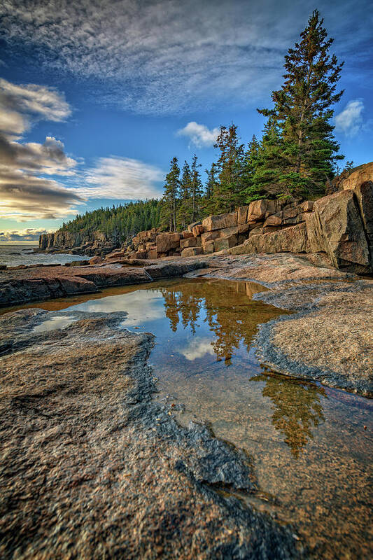 Bar Harbor Art Print featuring the photograph Acadia Reflection by Rick Berk