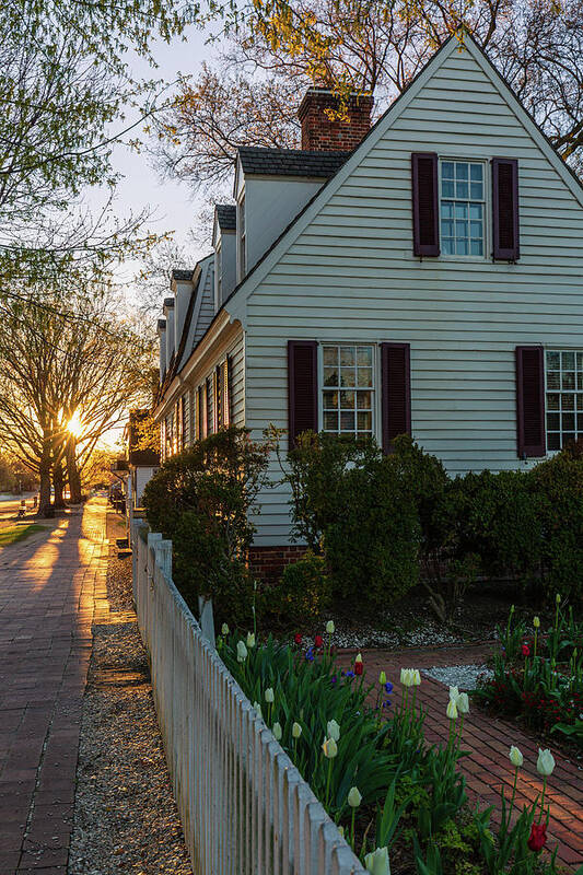 Colonial Williamsburg Art Print featuring the photograph An April Morning by Rachel Morrison