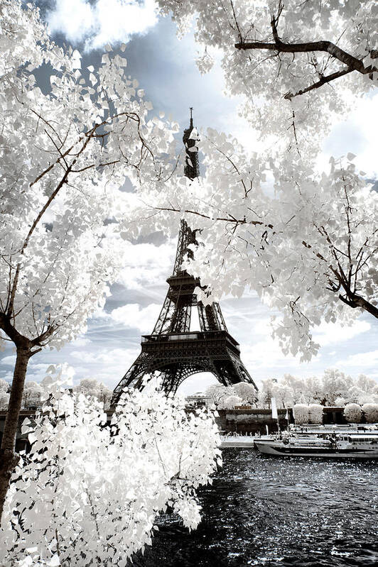 Paris Art Print featuring the photograph Another Look - Eiffel by Philippe HUGONNARD