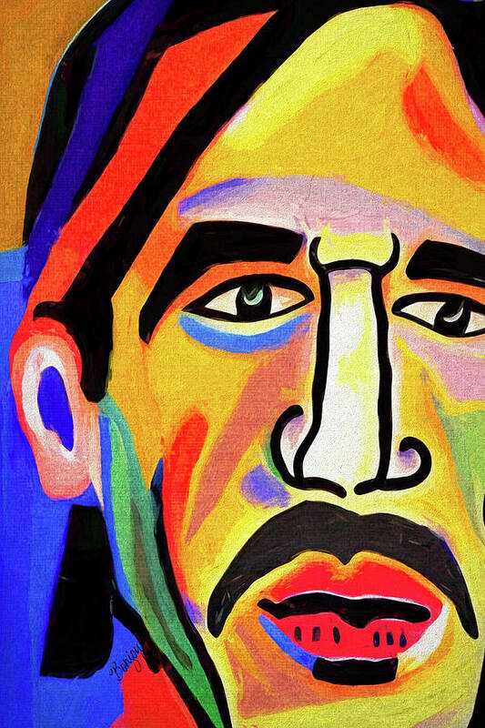 Anthony Art Print featuring the digital art Anthony Kiedis by Bonny Puckett