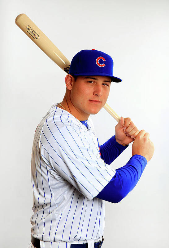 Media Day Art Print featuring the photograph Anthony Rizzo by Jamie Squire