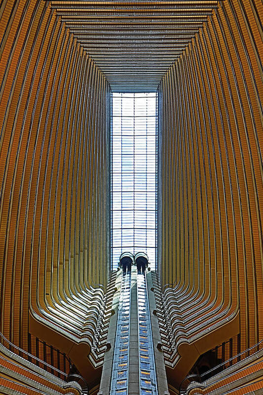 Hotel Art Print featuring the photograph Atlanta Marriott Marquis Hotel Atrium 5 by Richard Krebs