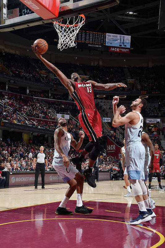 Bam Adebayo Art Print featuring the photograph Bam Adebayo by David Liam Kyle