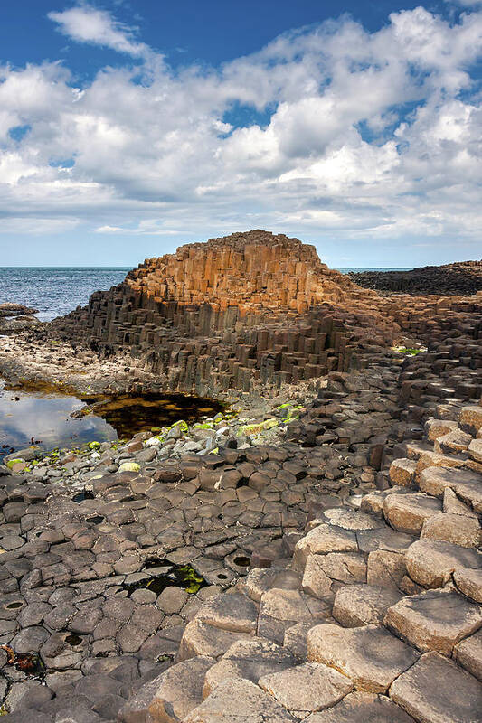 Giants Causeway Art Print featuring the photograph Basalt Columns of the Giant's Causeway by Pierre Leclerc Photography