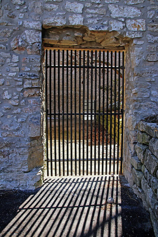 Door Art Print featuring the photograph Behind Bars by Debbie Oppermann