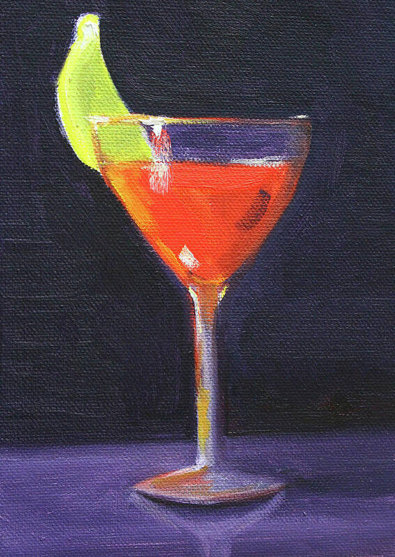 Beverage Art Print featuring the painting Beverage by Nancy Merkle