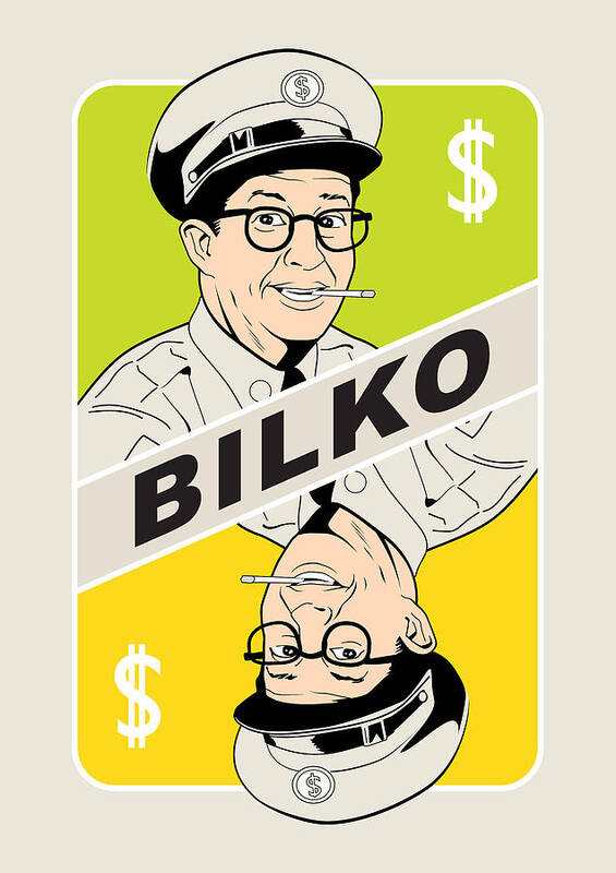 Movie Poster Art Print featuring the digital art Bilko TV Series poster by Movie Poster Boy
