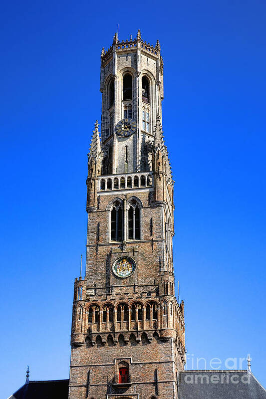 Bruges Art Print featuring the photograph Bruges Belfry by Olivier Le Queinec