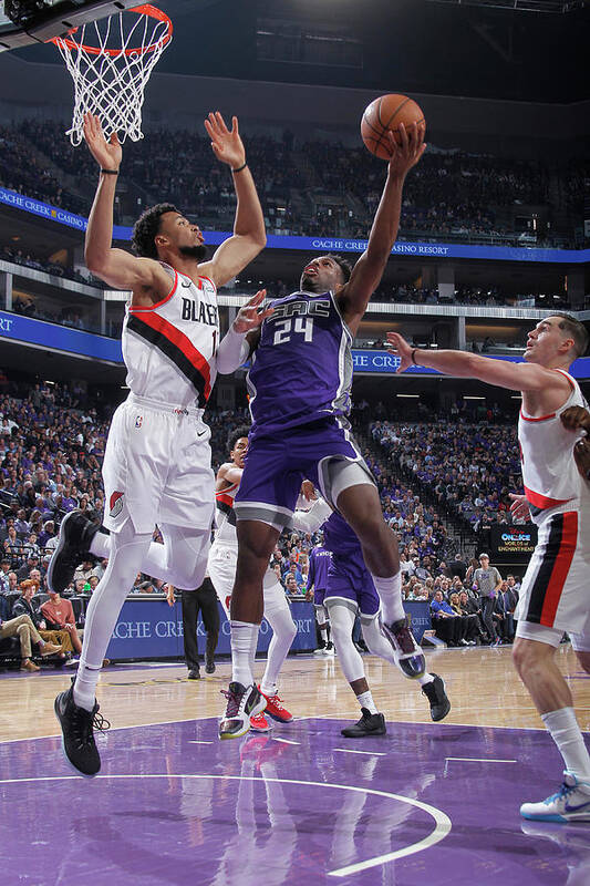 Buddy Hield Art Print featuring the photograph Buddy Hield and Skal Labissiere by Rocky Widner