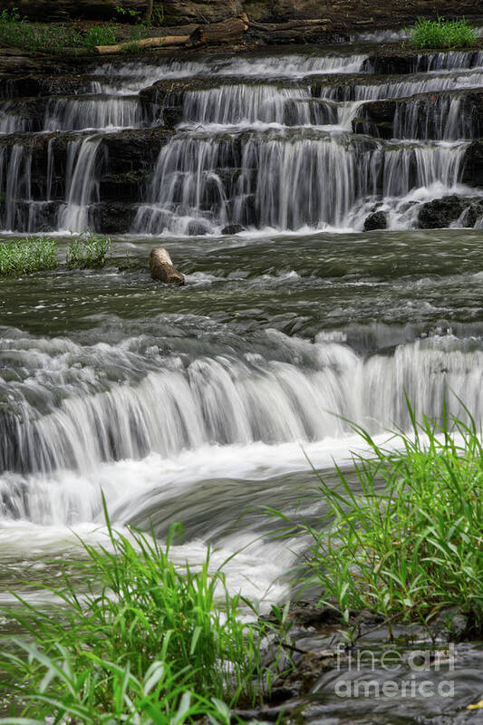 Burgess Falls State Park Art Print featuring the photograph Burgess Falls 12 by Phil Perkins