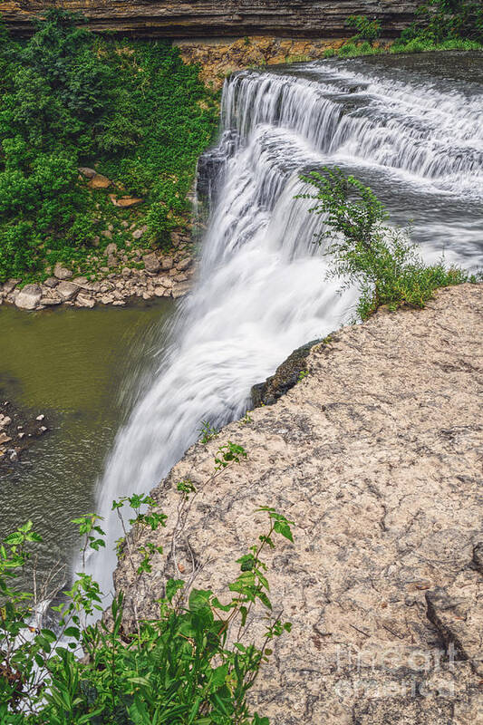 Burgess Falls State Park Art Print featuring the photograph Burgess Falls 4 by Phil Perkins