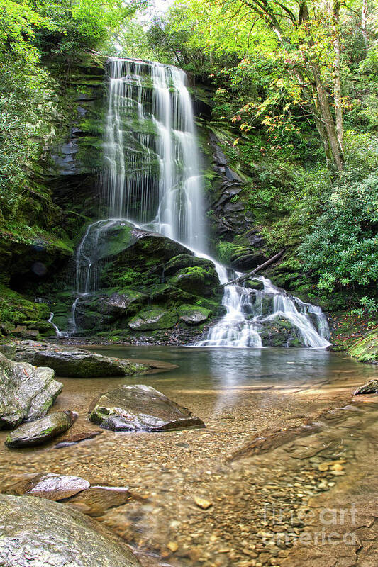 Catawba Falls Art Print featuring the photograph Catawba Falls 14 by Phil Perkins