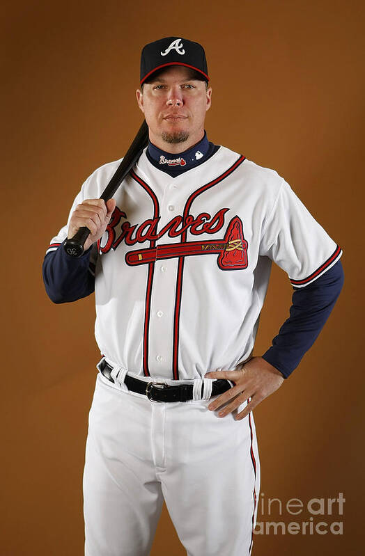 Media Day Art Print featuring the photograph Chipper Jones by Gregory Shamus