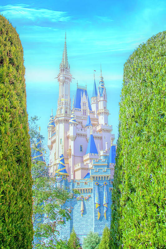Magic Kingdom Art Print featuring the photograph Cinderella Castle Revealed by Mark Andrew Thomas