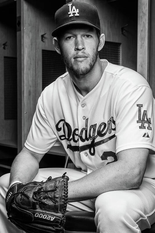 Media Day Art Print featuring the photograph Clayton Kershaw by Rob Tringali