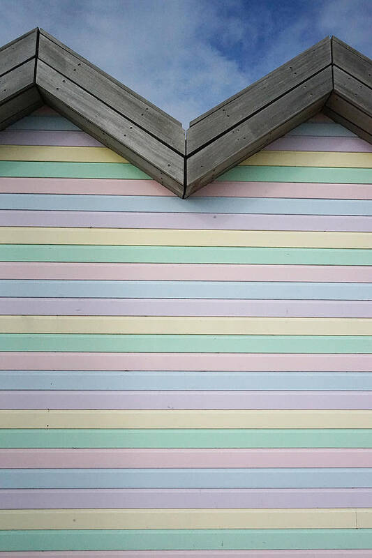 Richard Reeve Art Print featuring the photograph Colorful Beach Hut by Richard Reeve
