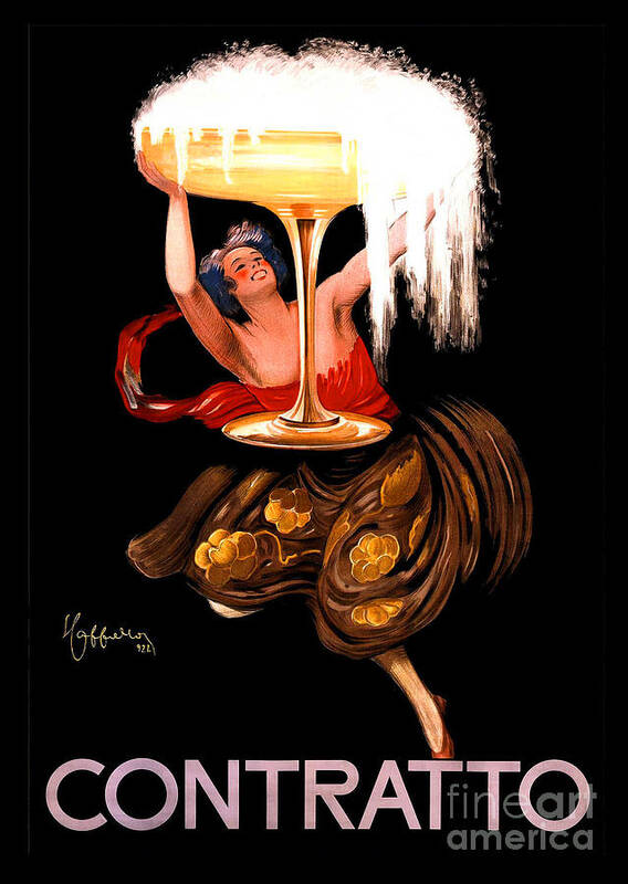 Contratto Art Print featuring the painting Contratto Advertising Poster by Leonetto Cappiello