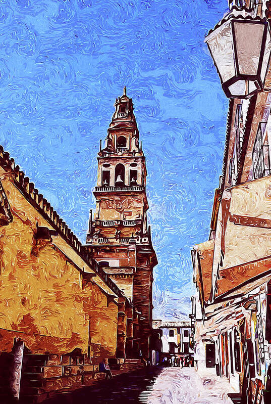 Cordoba Art Print featuring the painting Cordoba, Andalusia - 01 by AM FineArtPrints