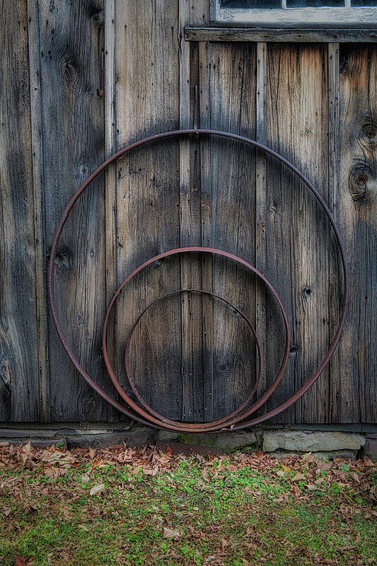 Barn Art Print featuring the photograph Country Farm Rings by Susan Candelario
