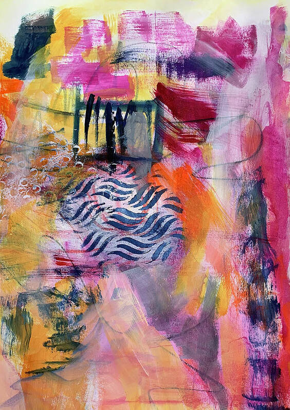 Abstract Depicting The Thoughts Which Goes On During A Conversat Art Print featuring the photograph Coversations Part 4 by Diane Maley