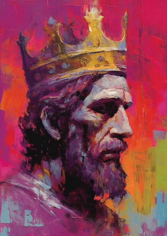 Cwichelm Art Print featuring the digital art Cwichelm 7th King of Wessex by Caito Junqueira