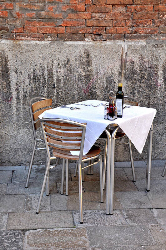 Dining Art Print featuring the photograph Dining in Aix-en-Provence, France by Denise Strahm