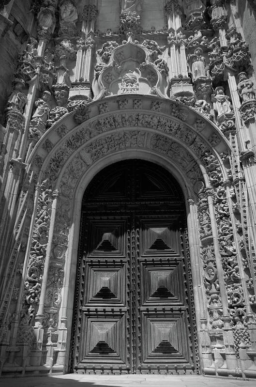 Convent Of Christ Art Print featuring the photograph Doorway of the Convent of Christ in Tomar by Angelo DeVal