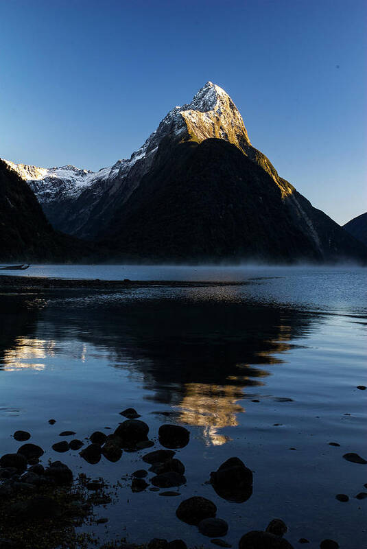 Milford Sound Art Print featuring the photograph Shades Of Winter II - Milford Sound, South Island, New Zealand by Earth And Spirit