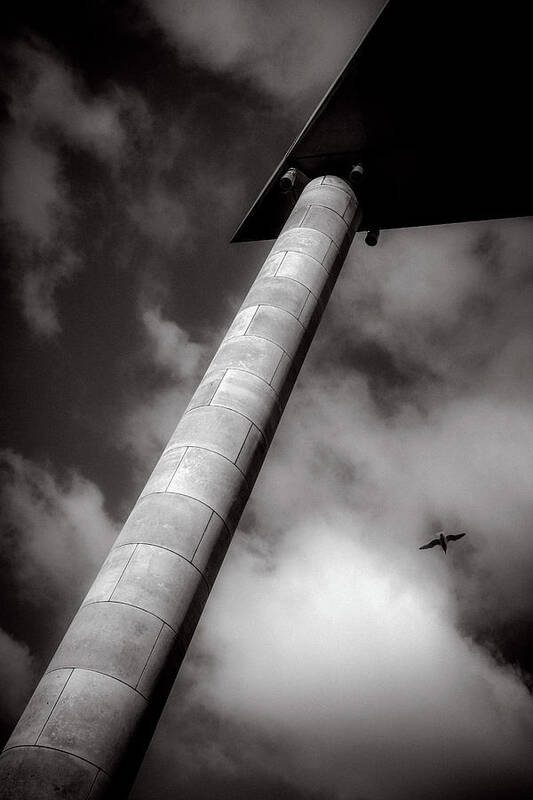 Ireland Art Print featuring the photograph Dublin Civic Offices, Pillar and Sky by Sublime Ireland