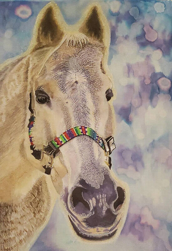 Horse Art Print featuring the painting Dylan by Equus Artisan