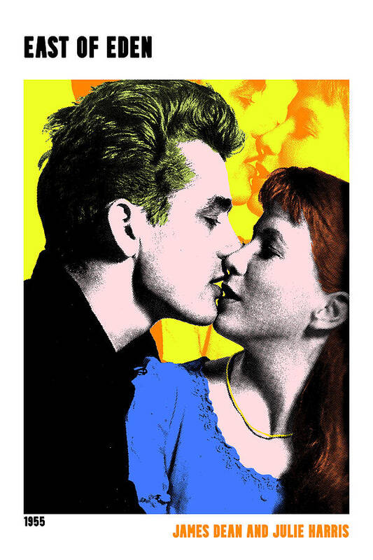 Synopsis Art Print featuring the mixed media ''East of Eden'', 1955, movie poster, with synopsis by Movie World Posters