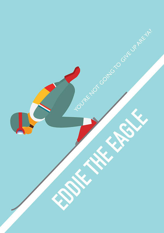Movie Poster Art Print featuring the digital art Eddie the Eagle - Alternative Movie Poster by Movie Poster Boy