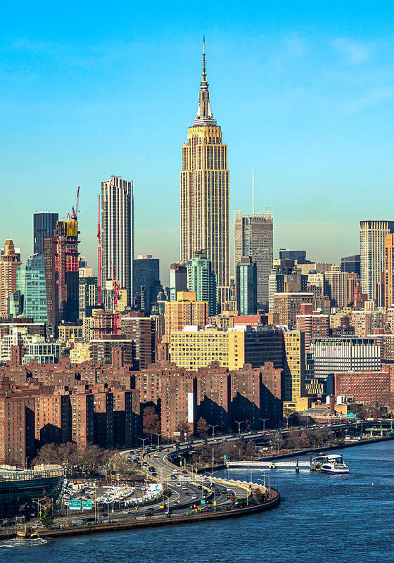 New York Art Print featuring the photograph Empire State Skyline by Michael Hope