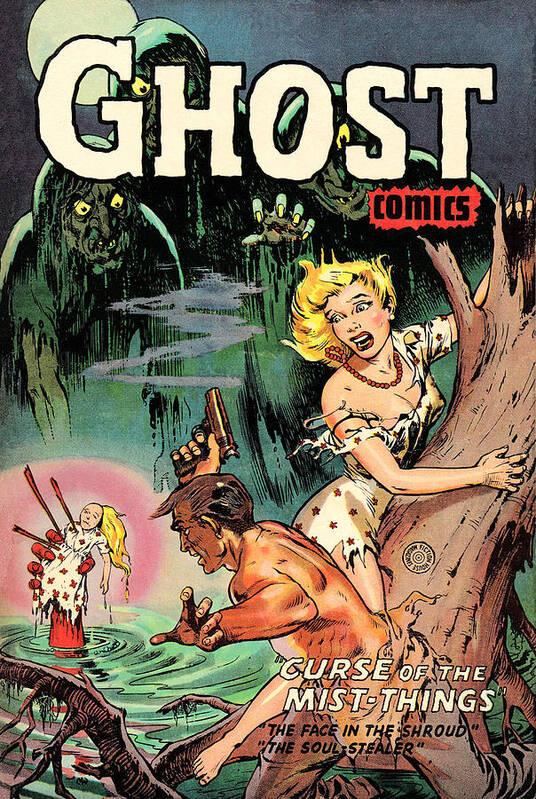 Ghost Art Print featuring the digital art Ghost Comics by Long Shot