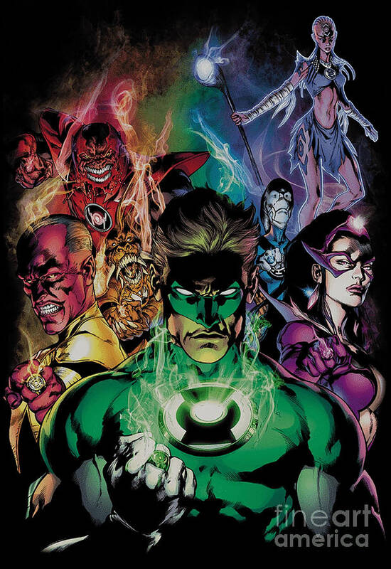 Green Lantern Comic The New Guardians Art Print by Thelma Schilling - Fine  Art America