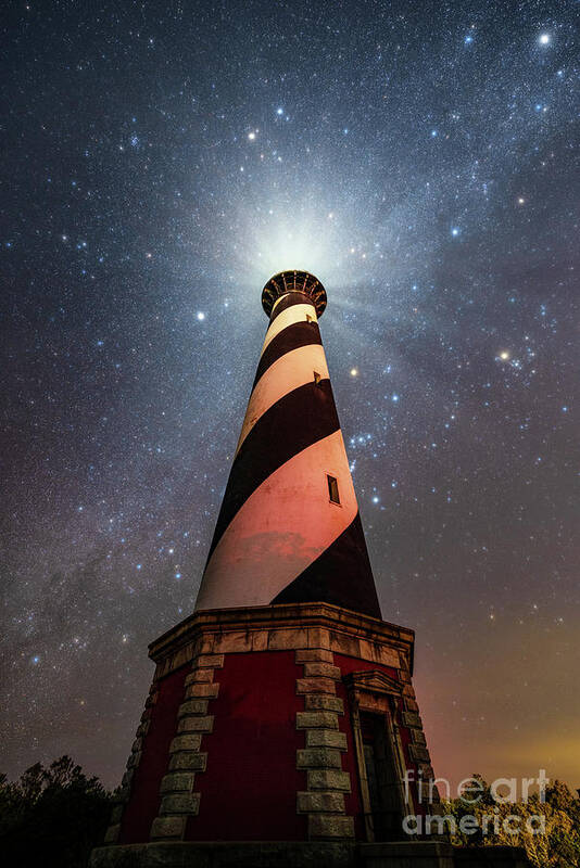 Cape Hatteras Art Print featuring the photograph Hatteras Night by Anthony Heflin