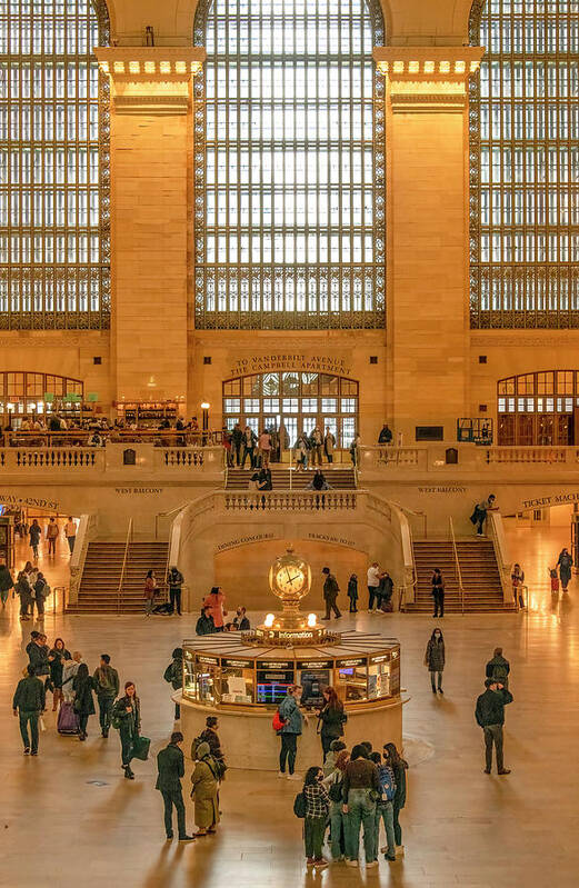  Art Print featuring the photograph Heartbeat of New York, Grand Central Station by Marcy Wielfaert