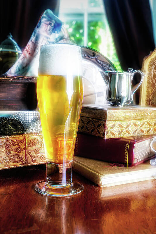 Hefeweizen Gold Art Print featuring the photograph Hefeweizen Gold by Sharon Popek