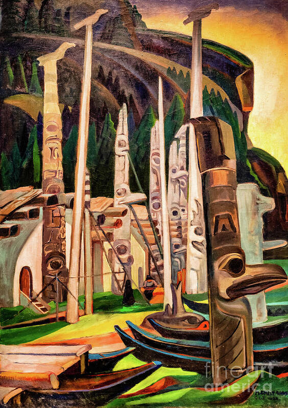 Emily Carr Art Print featuring the painting Heina 1928 by Emily Carr by Emily Carr