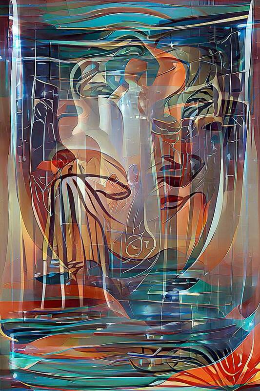 Cup Art Print featuring the digital art Holy Grail by David Manlove