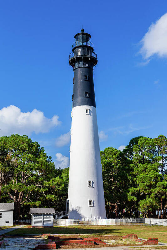2016 Art Print featuring the photograph Hunting Island State Park Lighthouse by Charles Hite