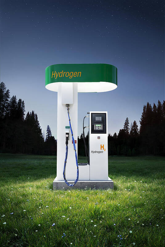 Social Issues Art Print featuring the photograph Hydrogen Station by Stephen Swintek