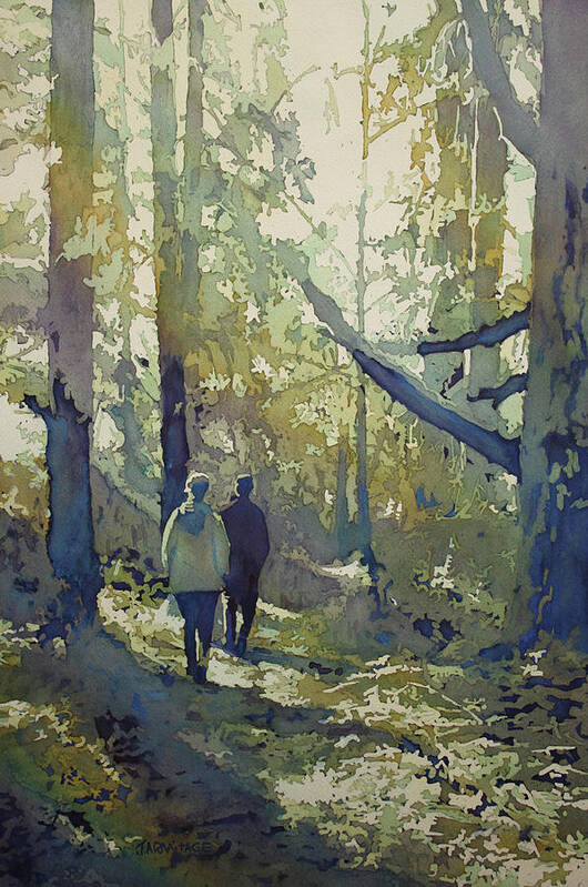 Woods Art Print featuring the painting Into the Woods by Jenny Armitage