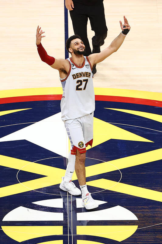Playoffs Art Print featuring the photograph Jamal Murray by Jamie Schwaberow