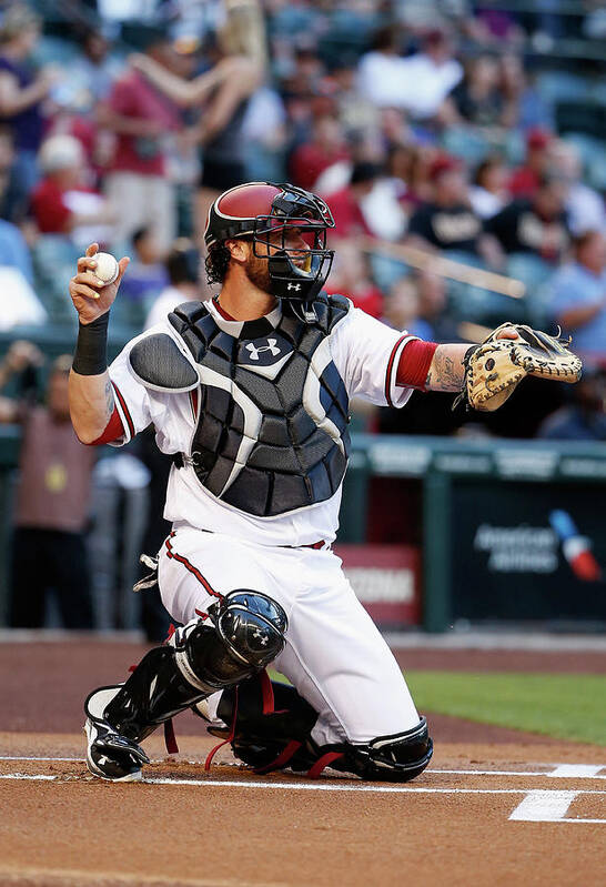 Baseball Catcher Art Print featuring the photograph Jarrod Saltalamacchia by Christian Petersen