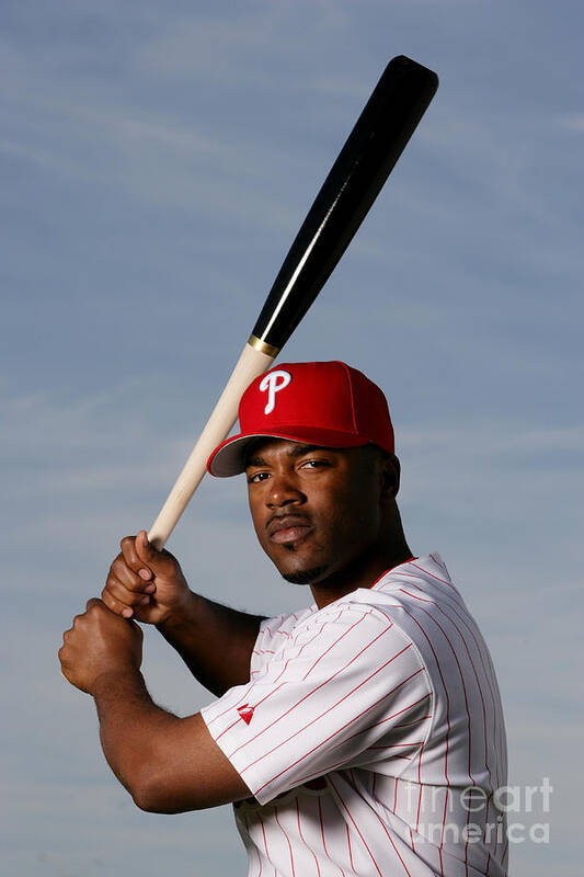 Media Day Art Print featuring the photograph Jimmy Rollins by Al Bello