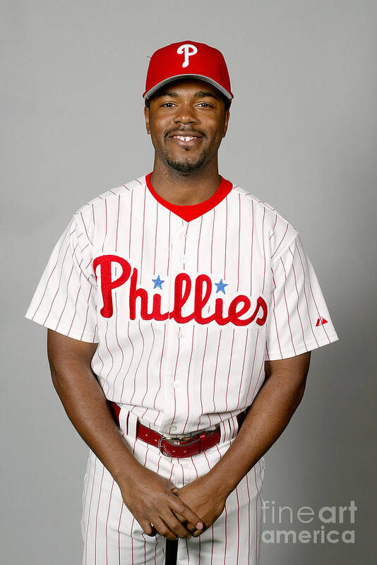 Clearwater Art Print featuring the photograph Jimmy Rollins by Major League Baseball Photos