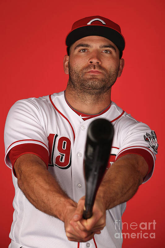 Media Day Art Print featuring the photograph Joey Votto by Christian Petersen