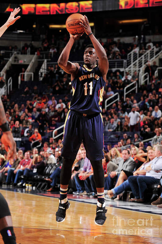 Jrue Holiday Art Print featuring the photograph Jrue Holiday by Barry Gossage