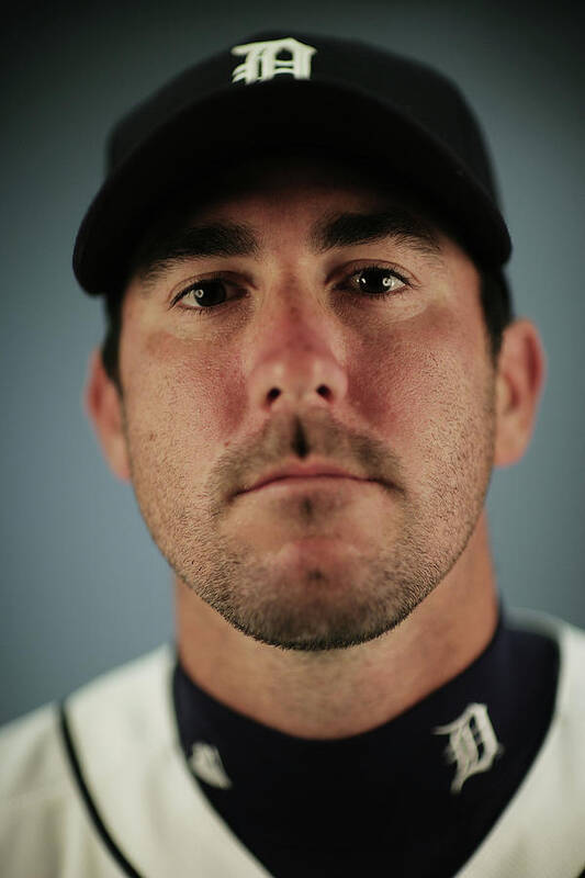 Media Day Art Print featuring the photograph Justin Verlander by Nick Laham